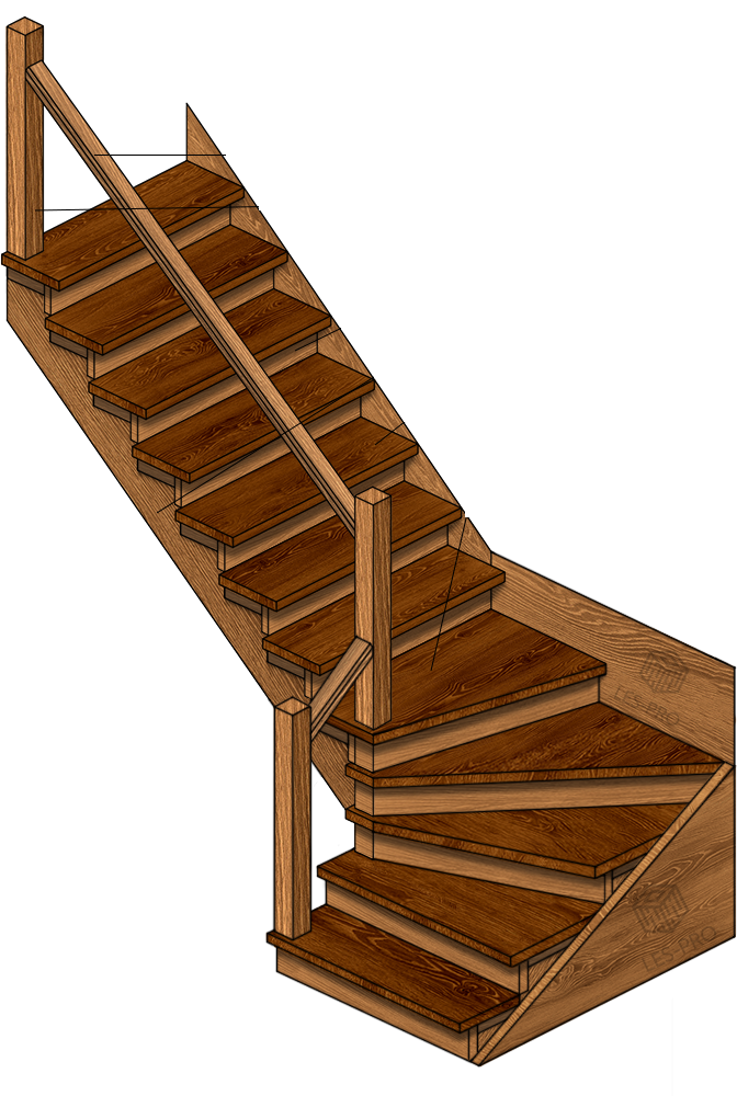 Что такое косоур и тетива лестницы. Лестница тетива или косоур. Лестница с забежными ступенями лиственница. Элементы лестницы косоур. Косоур из дерева купить